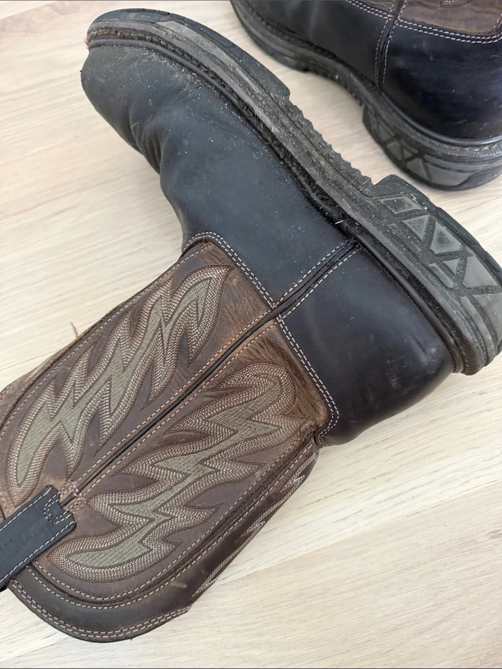Red Wing Rio Flex Brown Leather Western Square Toe Work Boots Size 11